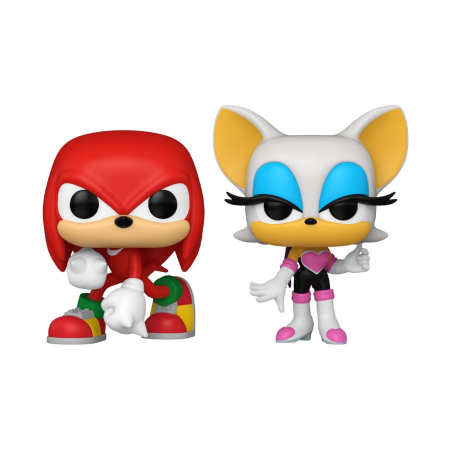 Sonic the Hedgehog - Knuckles & Rouge US Exclusive Pop! Vinyl 2-Pack