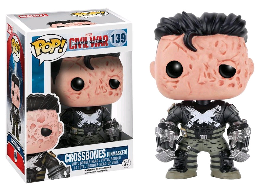 Captain America 3: Civil War - Crossbones Unmasked US Exclusive Pop! Vinyl - Ozzie Collectables