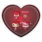 DC Comics: Valentines 2024 - Pink US Exclusive Pocket Pop! 4-Pack Heart Box