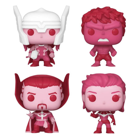 Marvel Comics: Valentines 2024 - Pink US Exclusive Pocket Pop! 4-Pack Heart Box