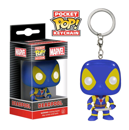 Deadpool - Deadpool Blue & Yellow US Exclusive Pocket Pop! Keychain - Ozzie Collectables