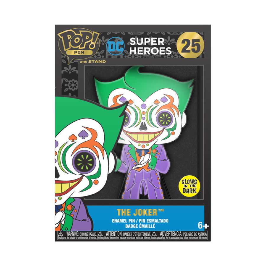 DC Comics - Joker (Day of the Dead) 6" Pop! Pin