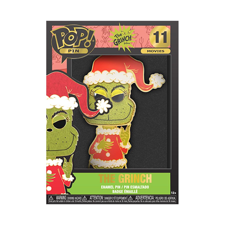 Dr Seuss - Grinch 4" Pop! Enamel Pin