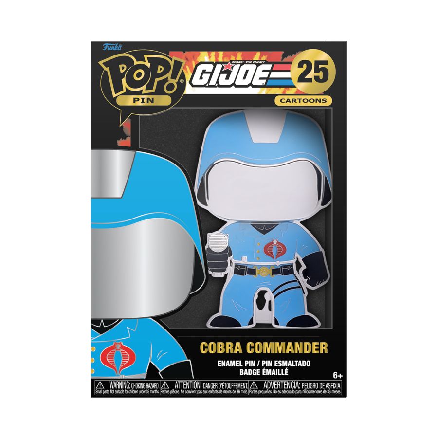 G.I. Joe - Cobra Commander 4" Pop! Enamel Pin