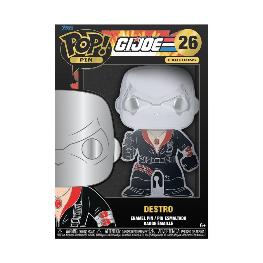 G.I. Joe - Destro 4" Pop! Enamel Pin