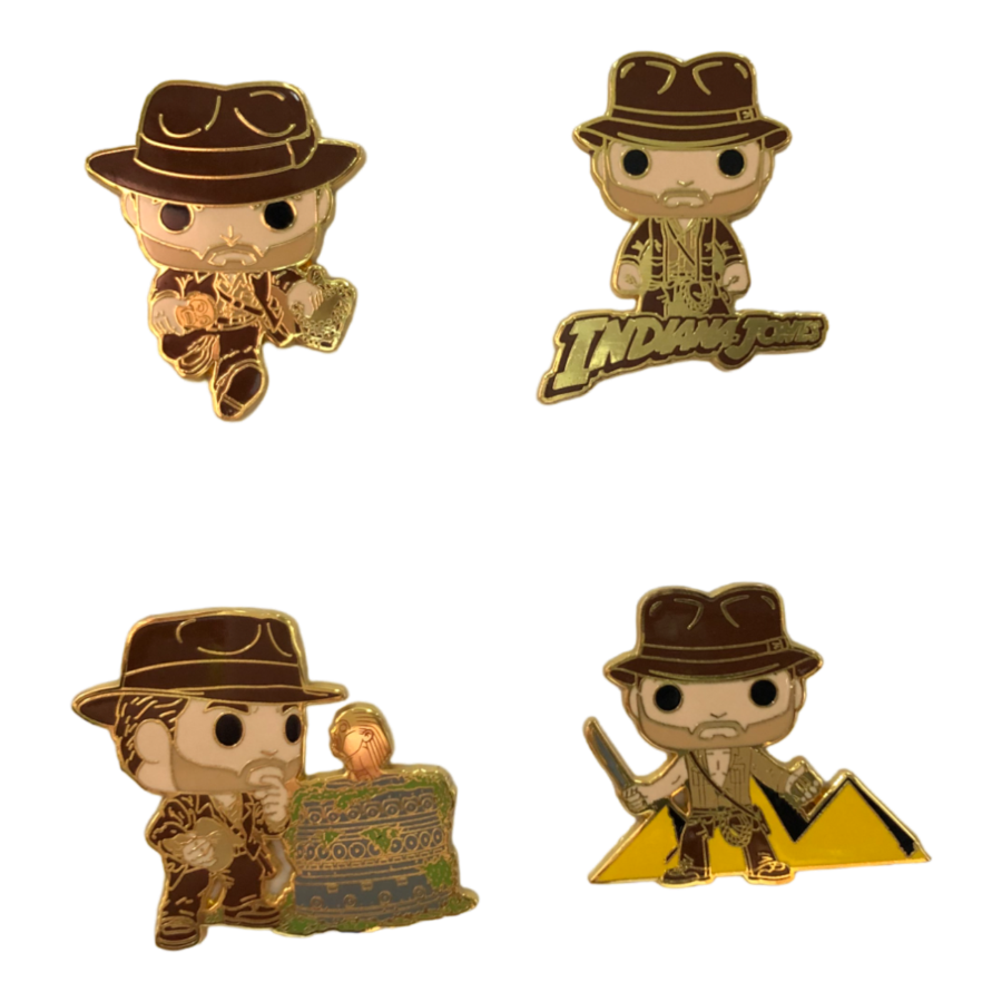 Indiana Jones: Raiders of the Lost Ark - Indy Set Enamel Pin 4 Pack