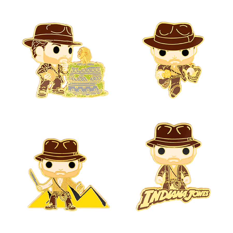 Indiana Jones: Raiders of the Lost Ark - Indy Set Enamel Pin [4 Pack]