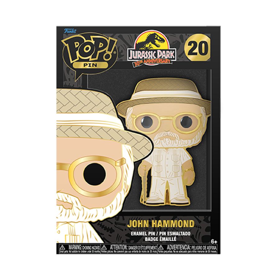 Jurassic Park - John Hammond 4" Enamel Pop! Pin