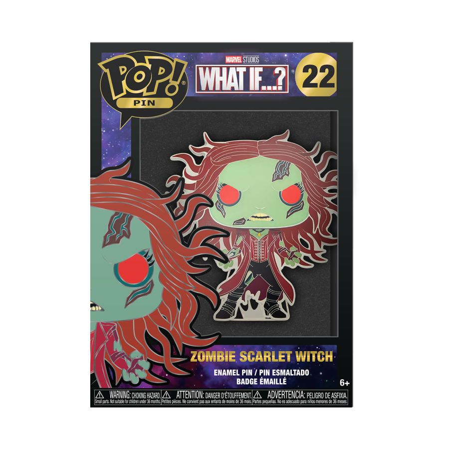 What If - Zombie Scarlet Witch 4" Pop! Enamel Pin