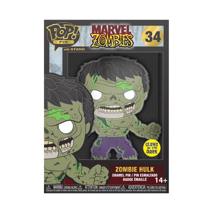 Marvel Comics - Zombie Hulk 6" Pop! Pin