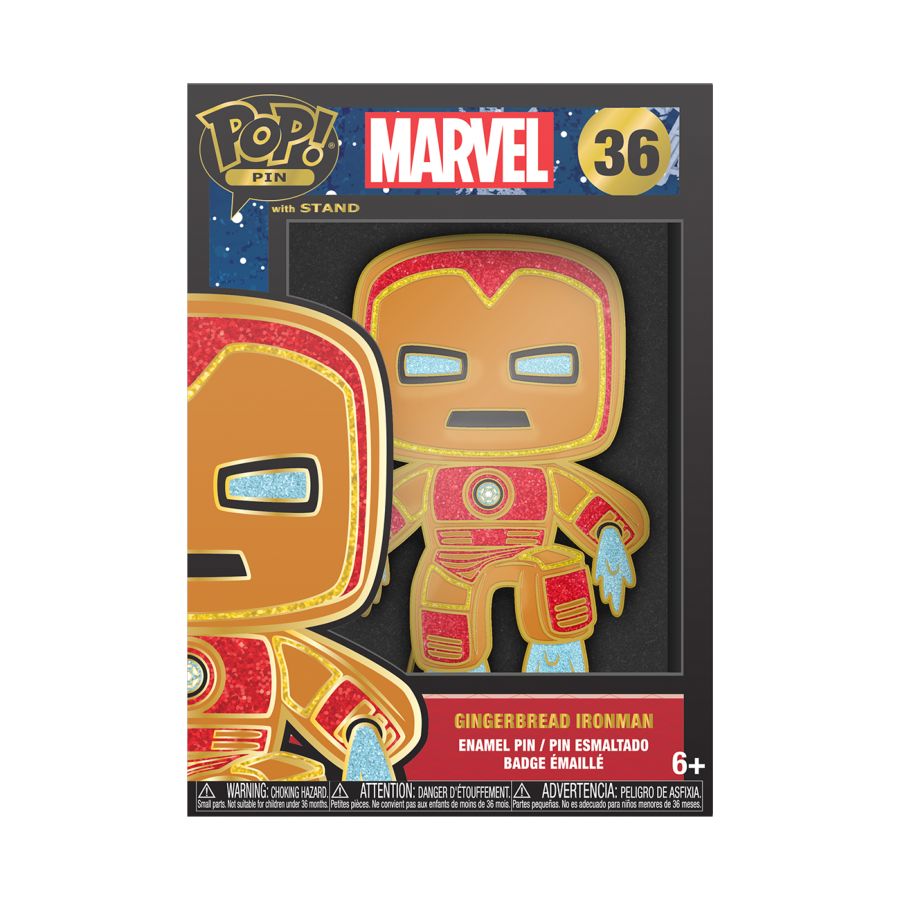 Marvel Comics - Iron Man Gingerbread Enamel Pop! Pin