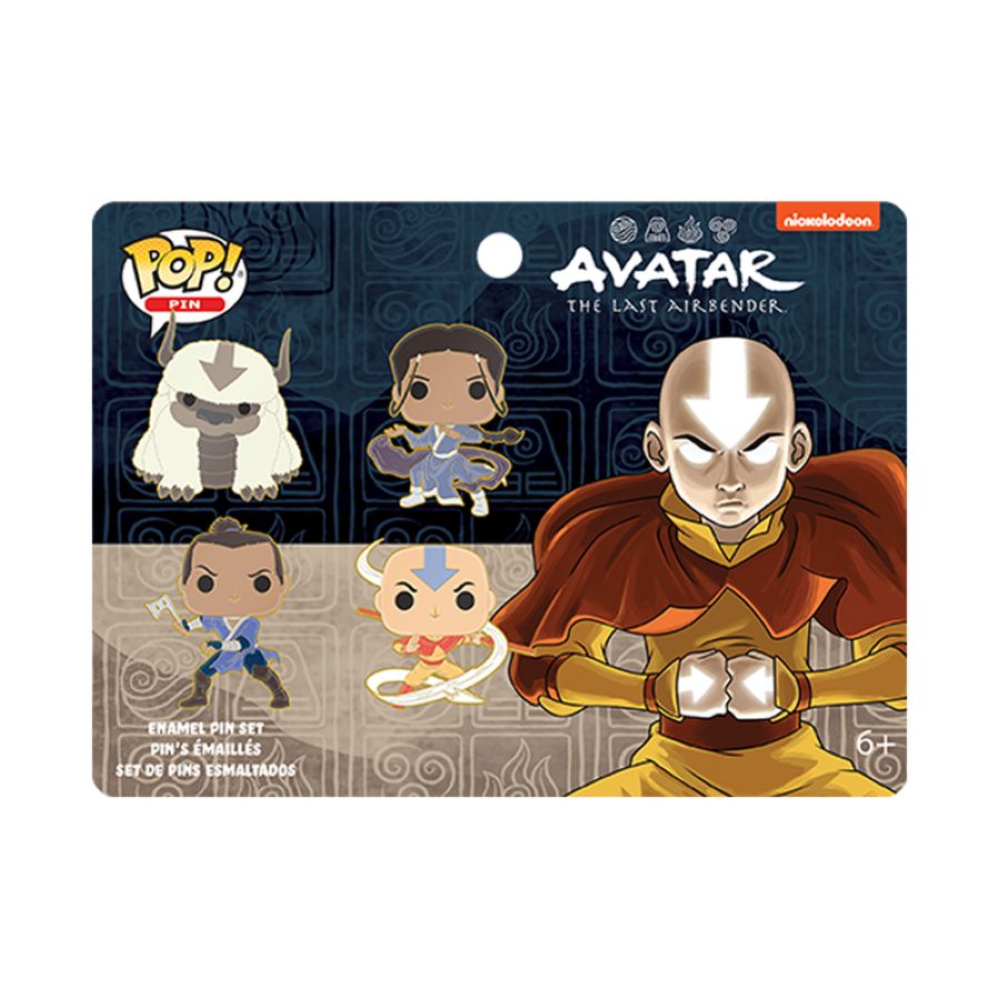 Avatar the Last Airbender - Characters 4-Pack Pin Set