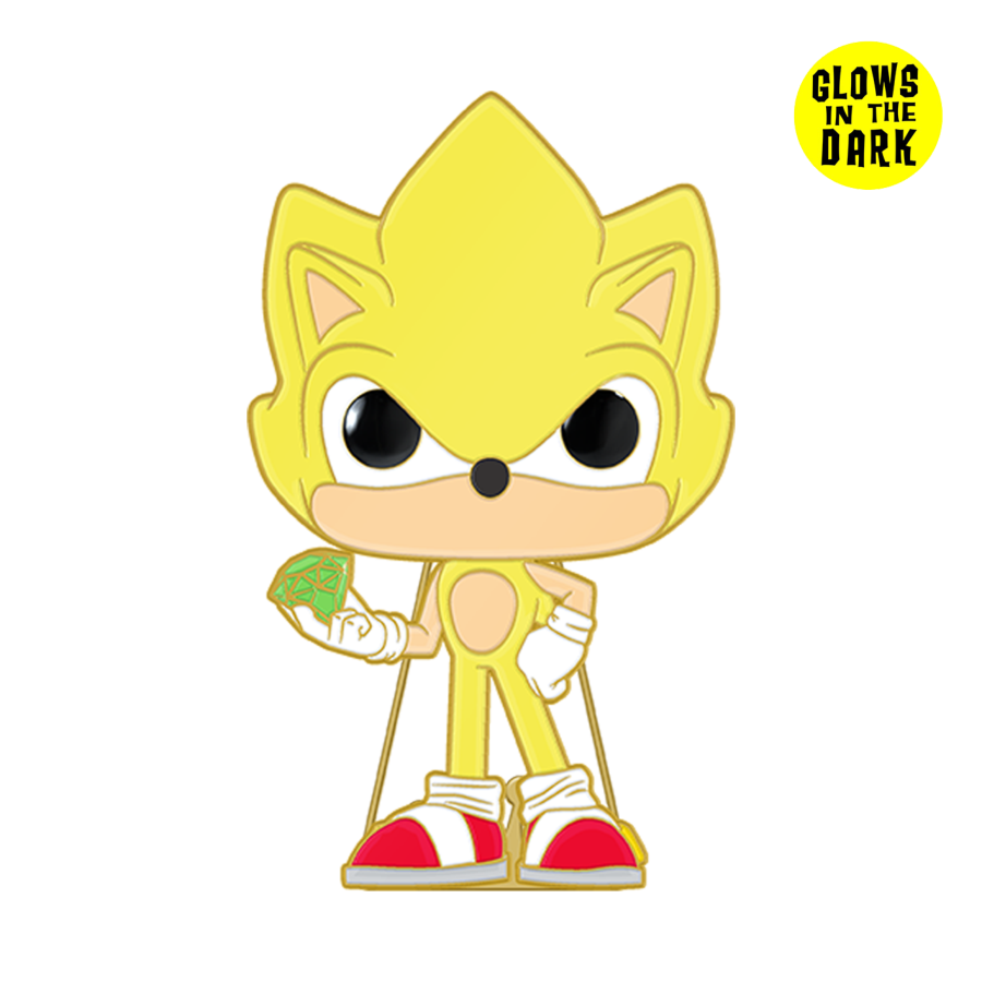 Sonic the Hedgehog - Super Sonic Glow Enamel Pop! Pin