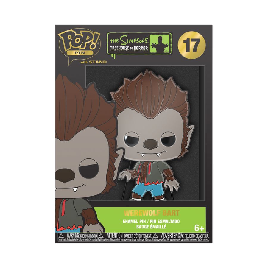 Simpsons - Werewolf Bart Enamel Pop! Pin