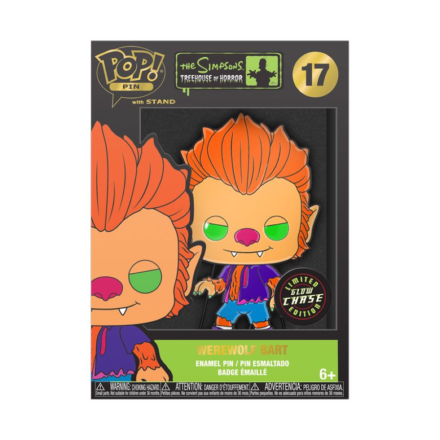 Simpsons - Werewolf Bart Enamel Pop! Pin