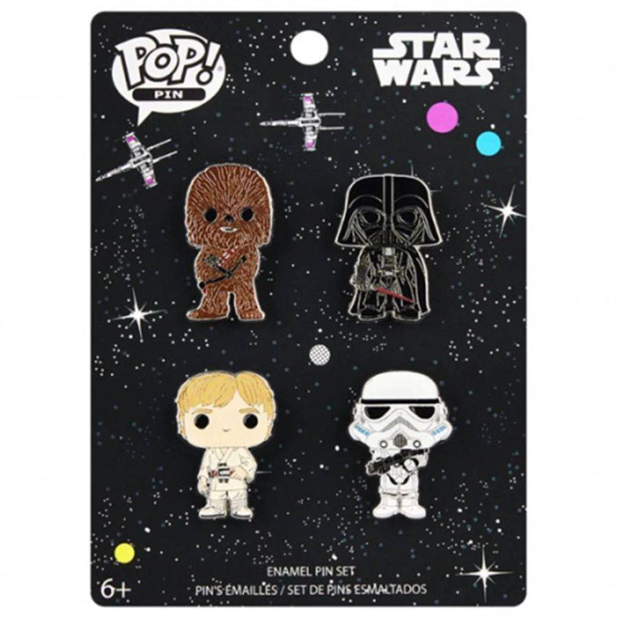 Star Wars - Character Enamel Pin 4Pk