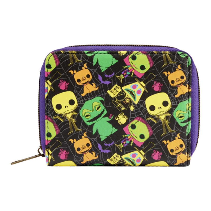 The Nightmare Before Christmas - Blacklight Zip Around Wallet