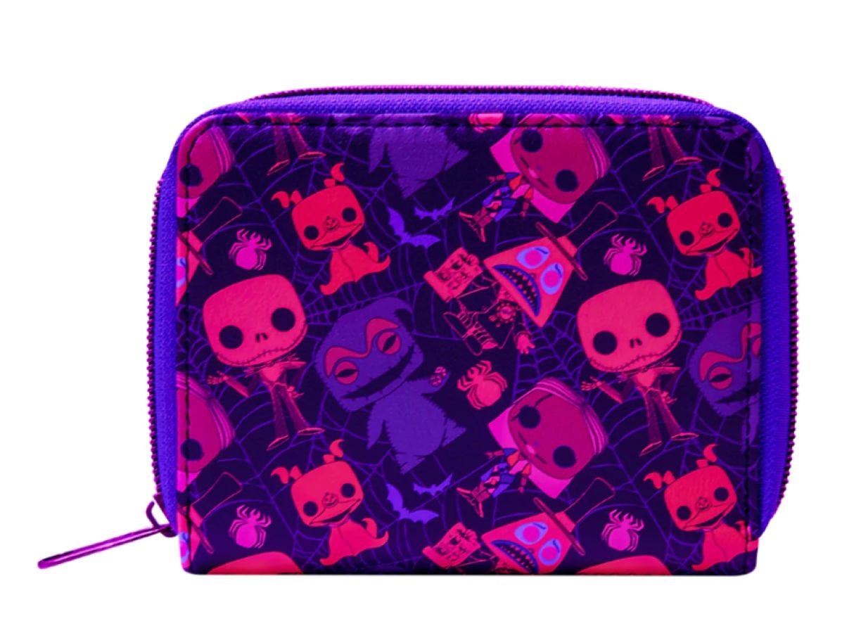 The Nightmare Before Christmas - Blacklight Zip Around Wallet