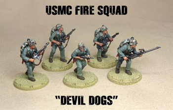Dust - Allies USMC Fire Squad "Devil Dogs" - Ozzie Collectables