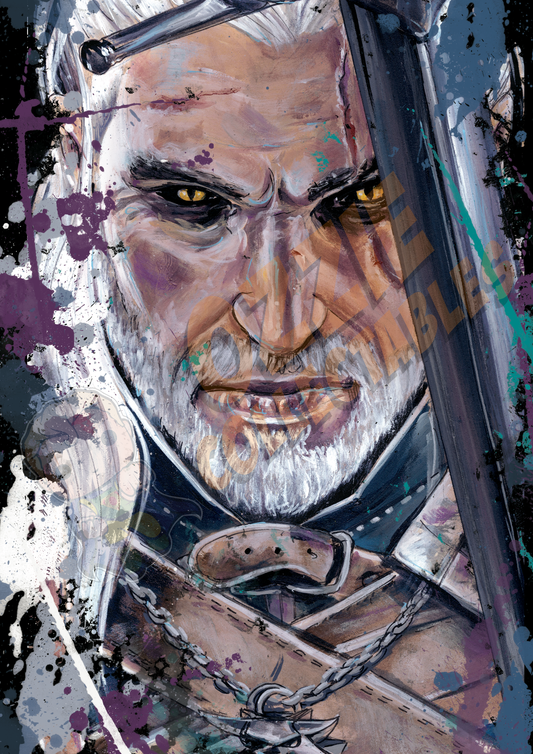 The Witcher - Geralt - Killustrate Art Print Poster