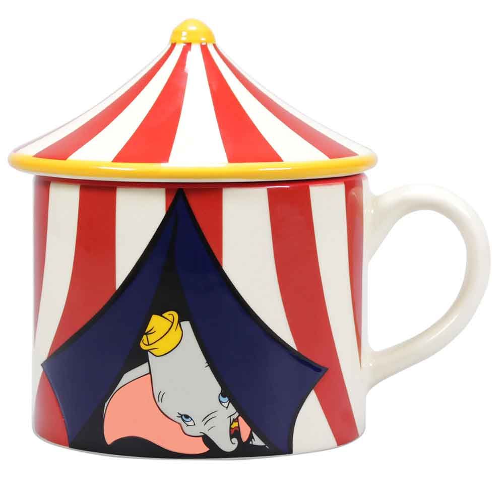 DISNEY SHAPED MUG WITH LID: DUMBO CIRCUS