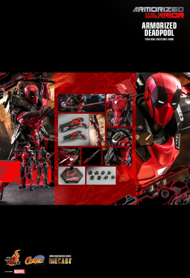 Deadpool - Armorized Deadpool Diecast 1:6 Scale 12" Action Figure