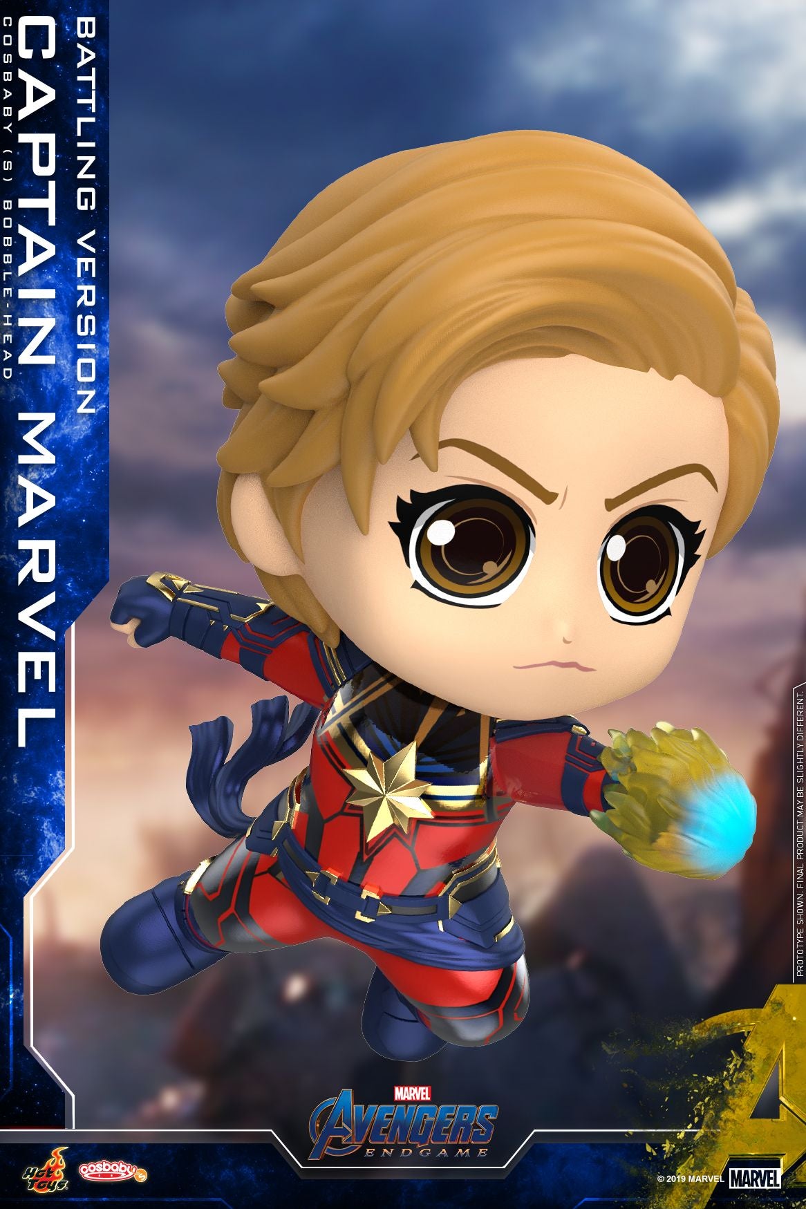 Avengers 4: Endgame - Captain Marvel Battling Cosbaby - Ozzie Collectables