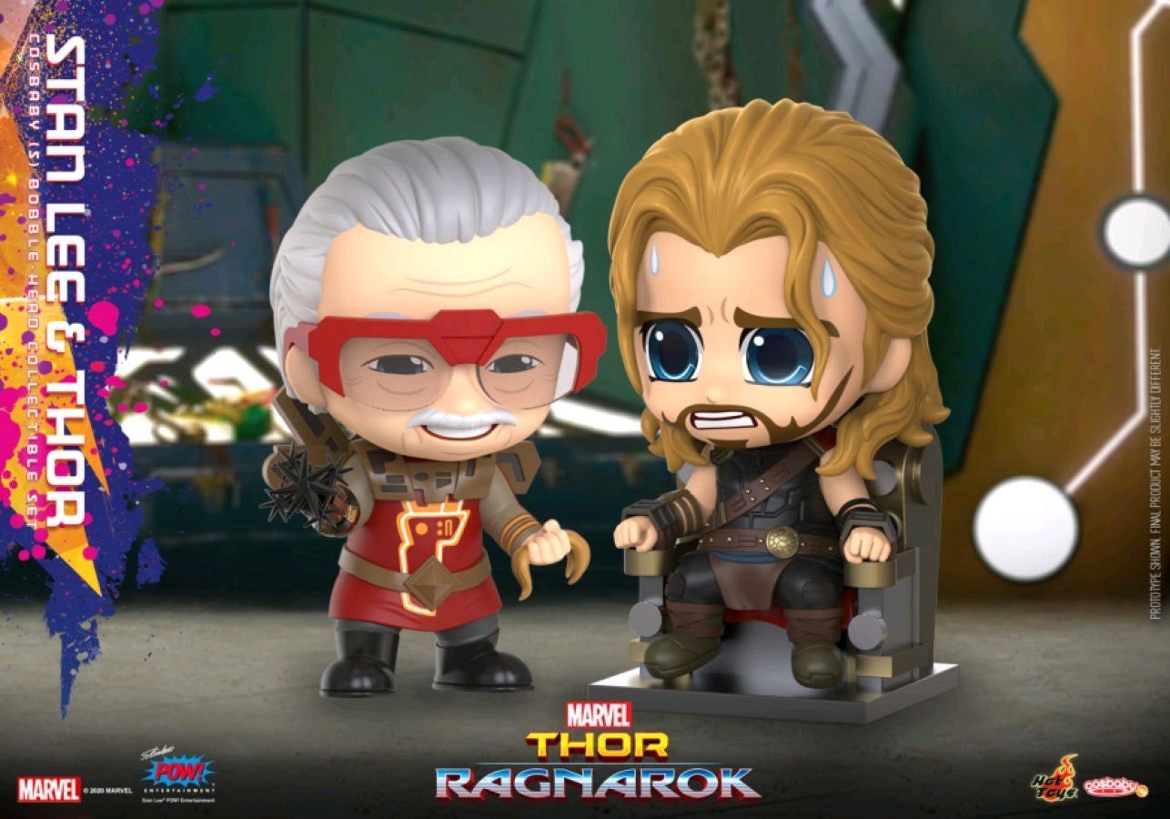 Thor 3: Ragnarok - Thor & Stan Lee Cosbaby
