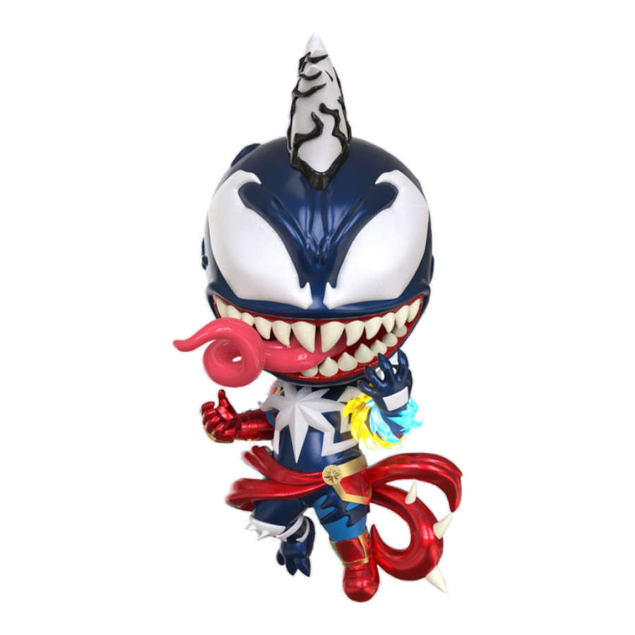 Spider-Man Maximum Venom - Venomized Captian Marvel Cosbaby