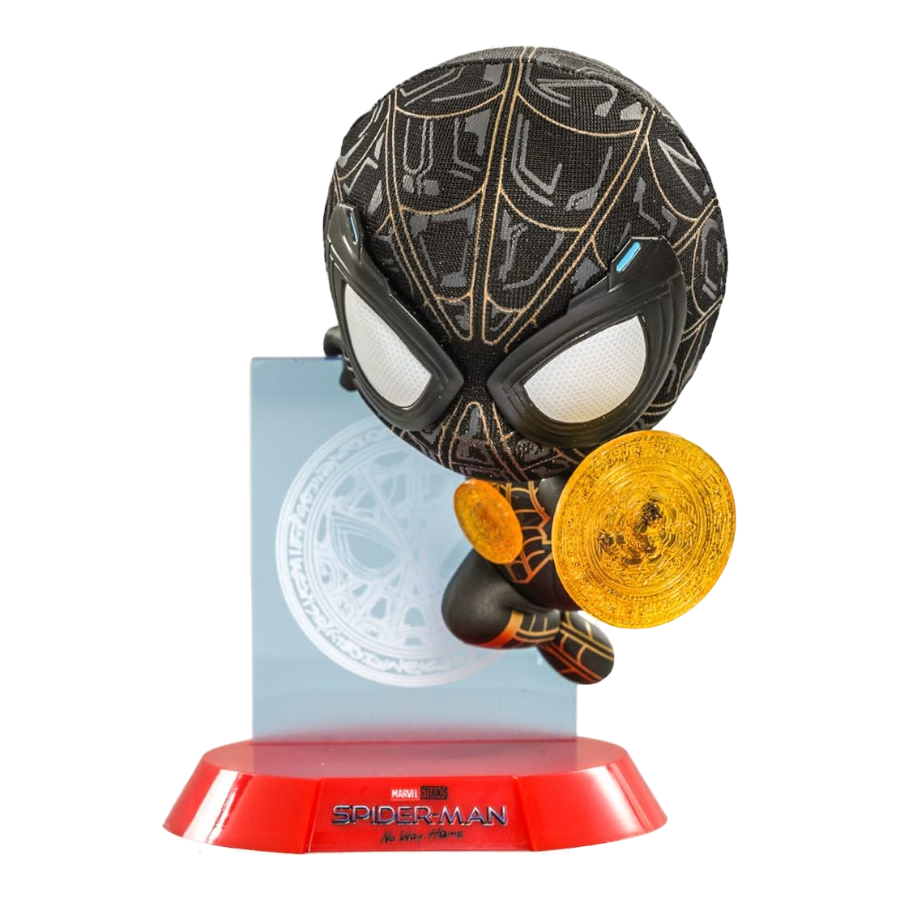 Spider-Man: No Way Home - Spider-Man Black & Gold Suit with Magic Shooter Cosbaby