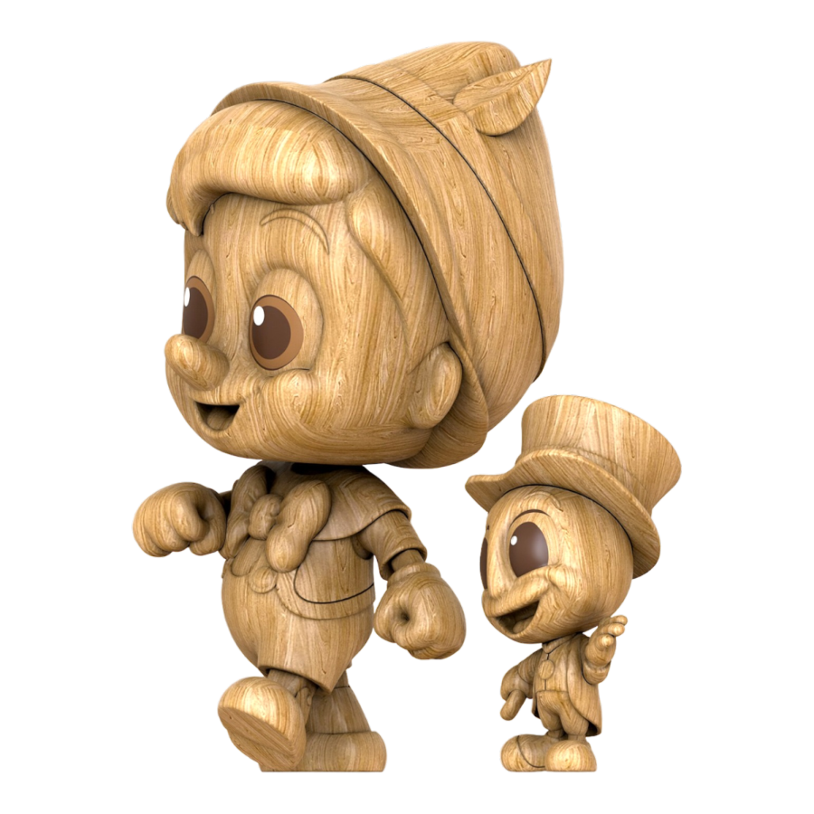 Pinocchio (1940) - Pinocchio & Jiminy Cricket (Wooden Color Version] Cosbaby