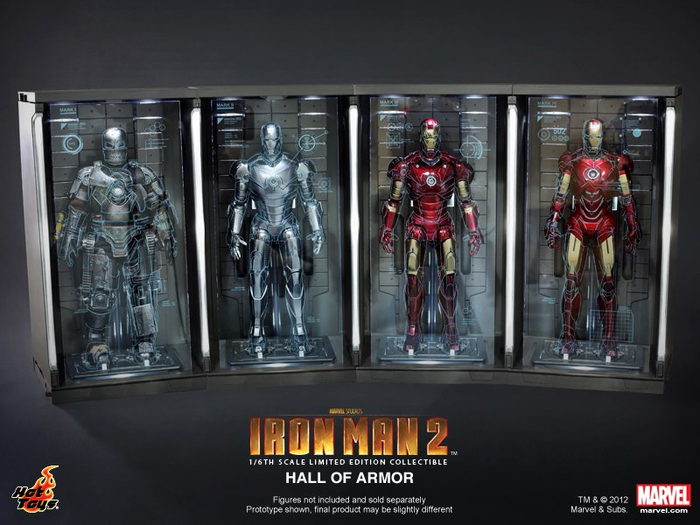 Iron Man 3 - Hall of Armour Diorama (Single) 1:6 Scale - Ozzie Collectables