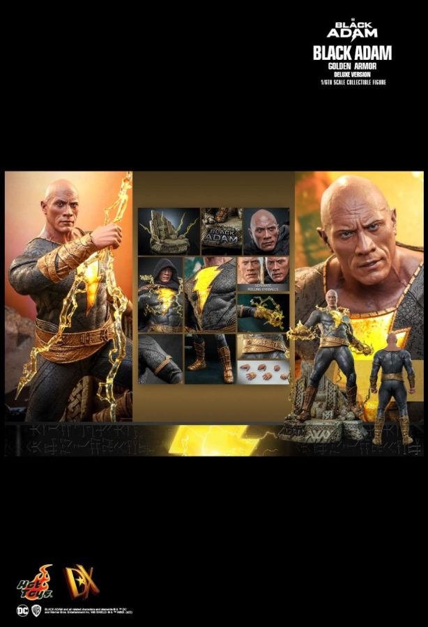 Black Adam (2022) - Black Adam Golden Armor Deluxe 1:6 Scale Action Figure