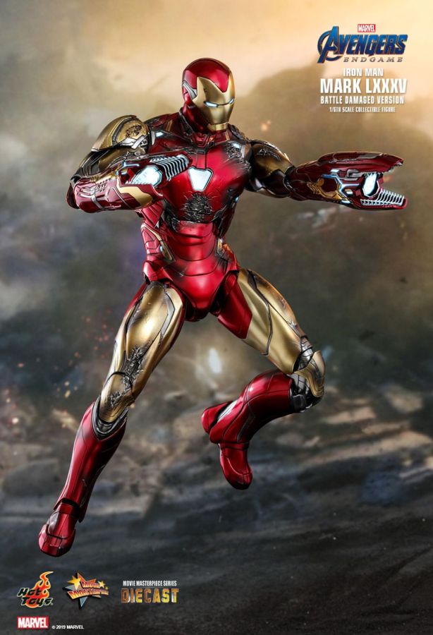 Avengers 4: Endgame - Iron Man Mark LXXXV Diecast 1:6 Scale 12" Action Figure - Ozzie Collectables