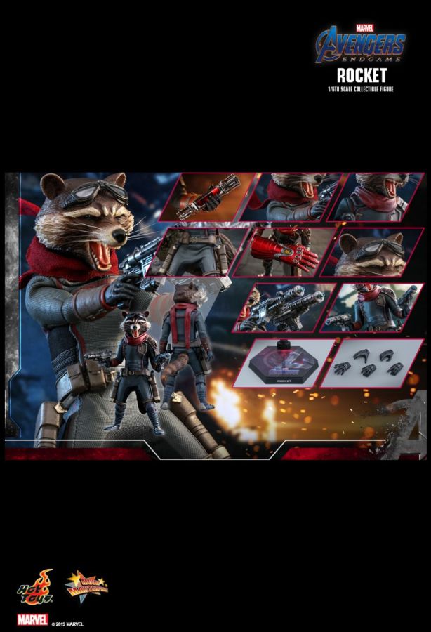 Avengers 4: Endgame - Rocket Raccoon 1:6 Scale Action Figure - Ozzie Collectables