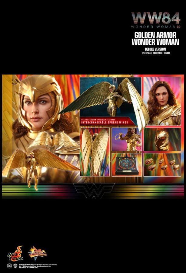 Wonder Woman: 1984 - Golden Armor Deluxe 1:6 Scale 12" Action Figure - Ozzie Collectables