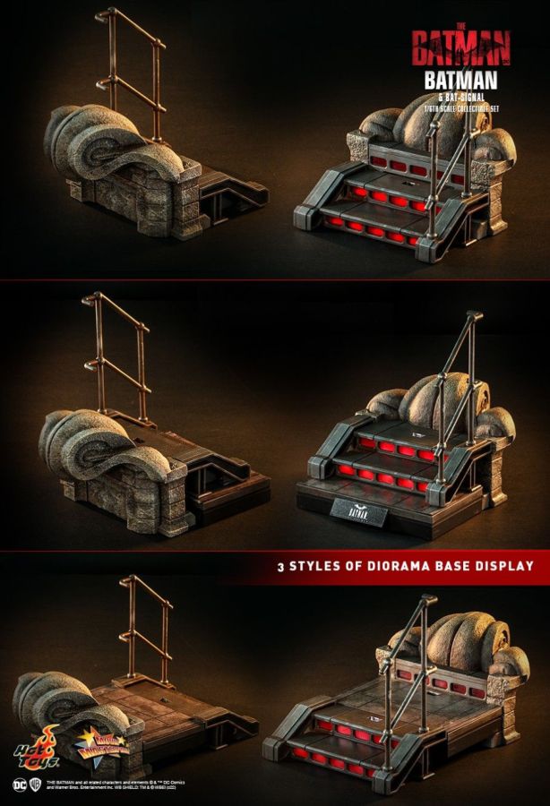 The Batman - Batman and Bat-Signal 1:6 Scale Action Figure Set
