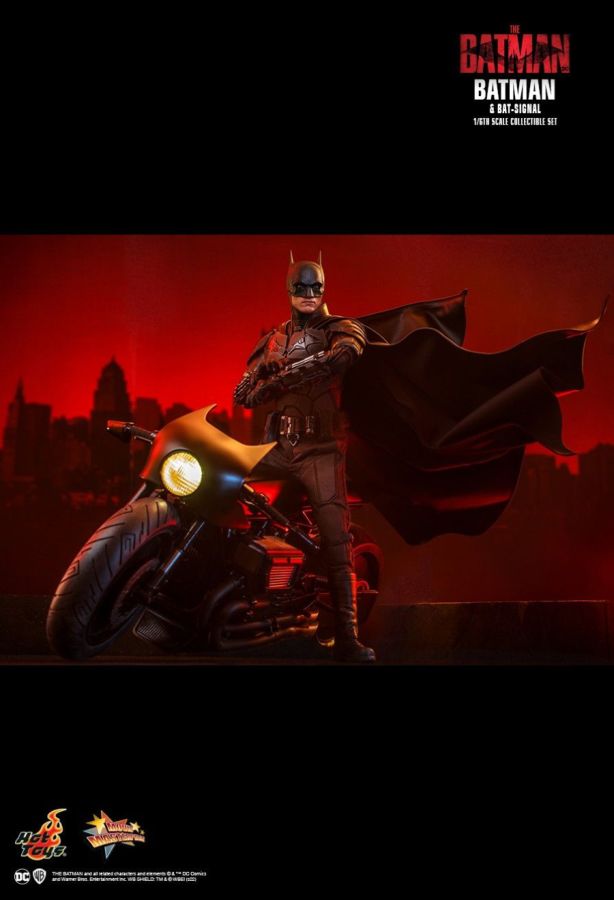The Batman - Batman and Bat-Signal 1:6 Scale Action Figure Set