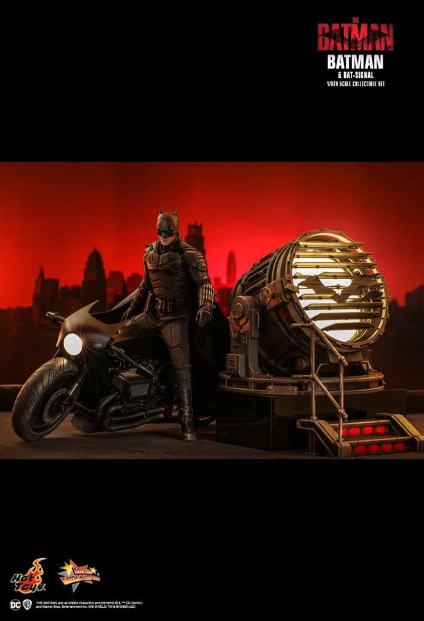 The Batman - Batman and Bat-Signal 1:6 Scale Action Figure Set