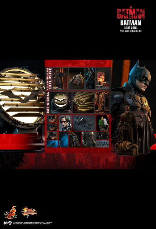 The Batman - Batman and Bat-Signal 1:6 Scale Action Figure Set