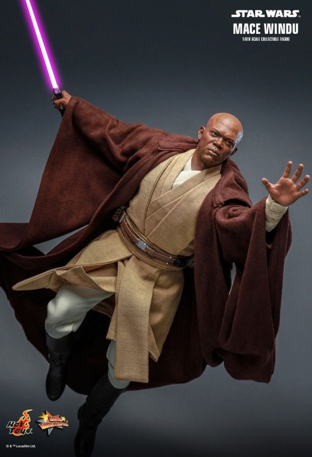 Star Wars Episode 2: Attack of the Clones - Mace Windu 1:6 Scale Action Figure