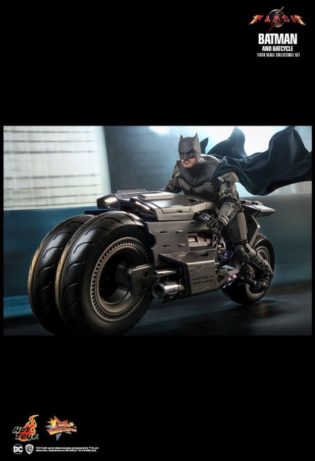 The Flash (2023) - Batman & Batcycle 1:6 Scale Collectable Action Figure Set