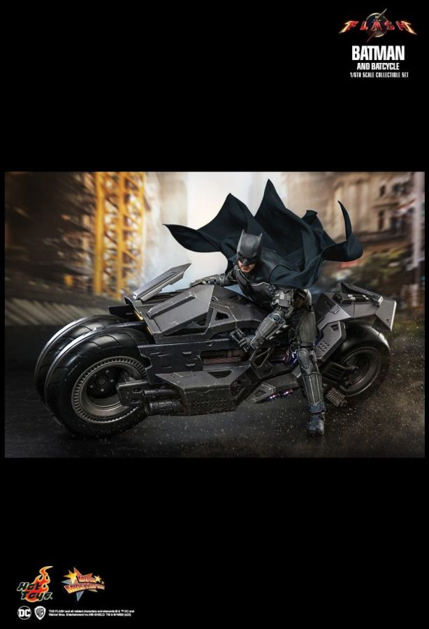 The Flash (2023) - Batman & Batcycle 1:6 Scale Collectable Action Figure Set