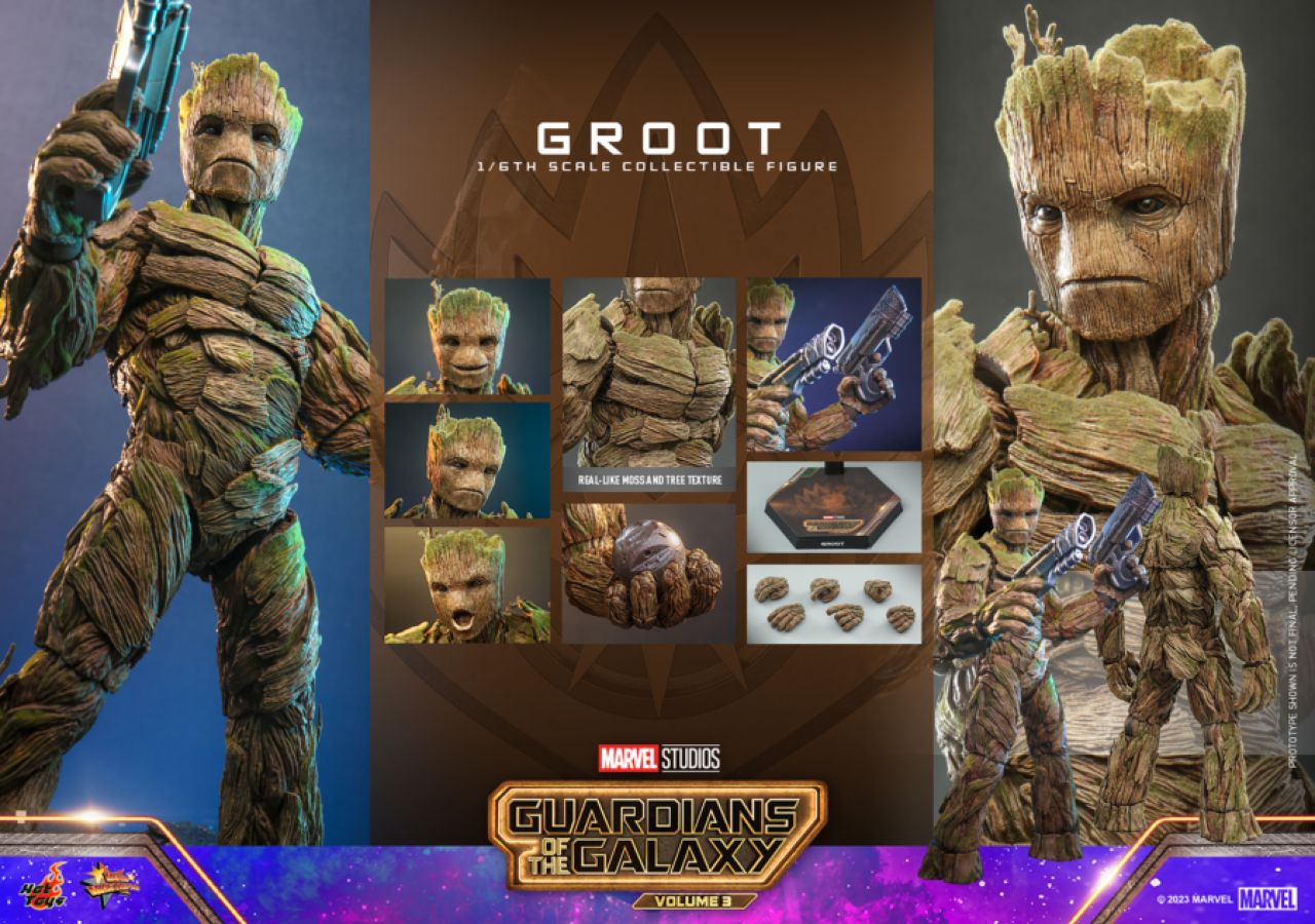 Guardians of the Galaxy Vol 3 - Groot 1:6 Scale Hot Toy Action Figure