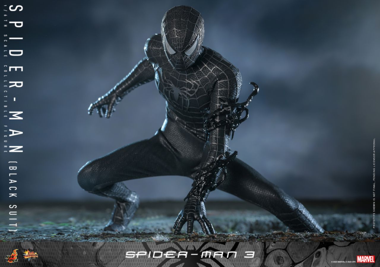 Spider-Man 3 - Spider-Man (Black Suit) 1:6 Scale Collectable Aciton Figure