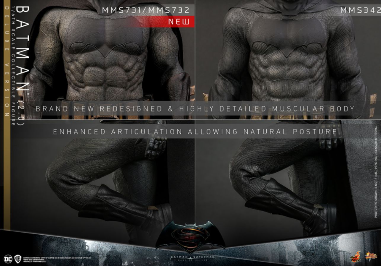 Batman v Superman: Dawn of Justice - Batman (2.0) Deluxe 1:6 Scale Collectable Action Figure
