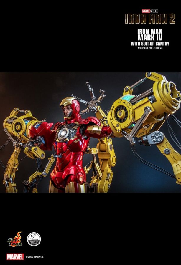 Iron Man 2 - Mark IV Deluxe with Gantry 1:4 Scale Action Figure