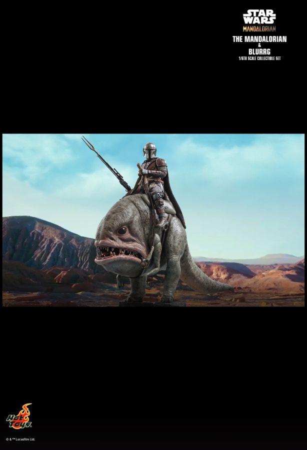 Star Wars: The Mandalorian - Mandalorian & Blurrg 1:6 Scale Action Figure Set