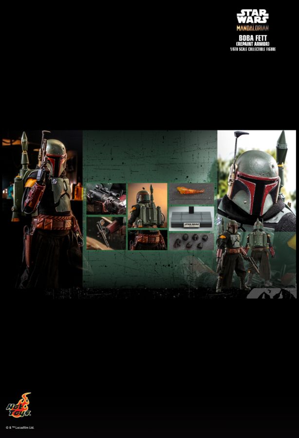 Star Wars: The Mandalorian - Boba Fett (Repaint) 1:6 Scale 12" Action Figure