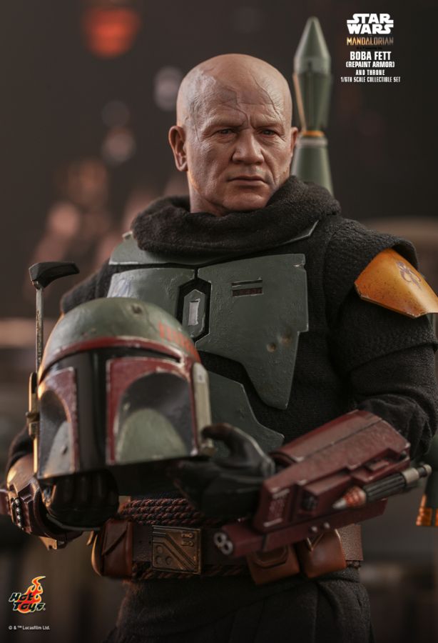 Star Wars: The Mandalorian - Boba Fett on Throne 1:6 Scale 12" Action Figure